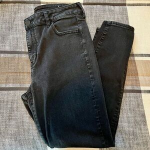 American Eagle Next Level Stretch Black Skinny Jeans Size 16 Short